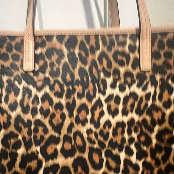 Beautiful Large Coach Brown and Black Cheetah Print Tote - Picture 7 of 13